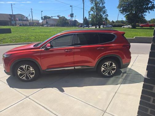 Lava Orange 2020 Hyundai SANTA FE Limited 2.0T