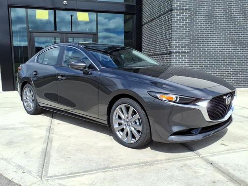 Machine Gray Metallic 2026 Mazda Mazda3 FWD w/Preferred Package