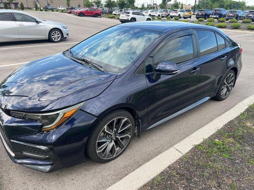 Blueprint w/Black Sand Pearl Roof 2021 Toyota Corolla SE