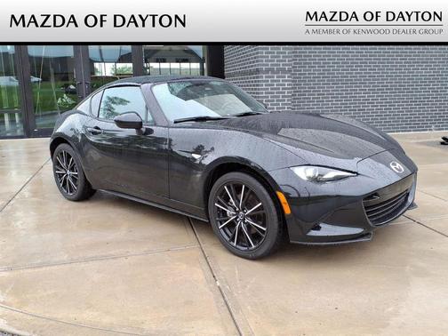 Jet Black Mica 2025 Mazda MX-5 Miata RF Grand Touring