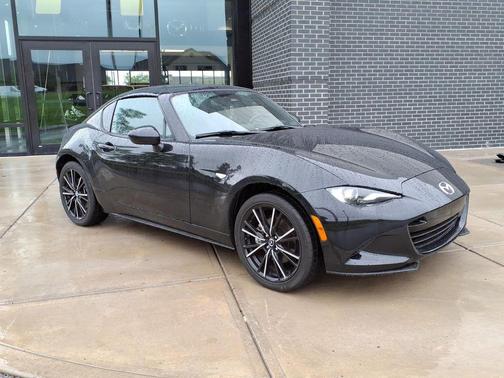 Jet Black Mica 2025 Mazda MX-5 Miata RF Grand Touring