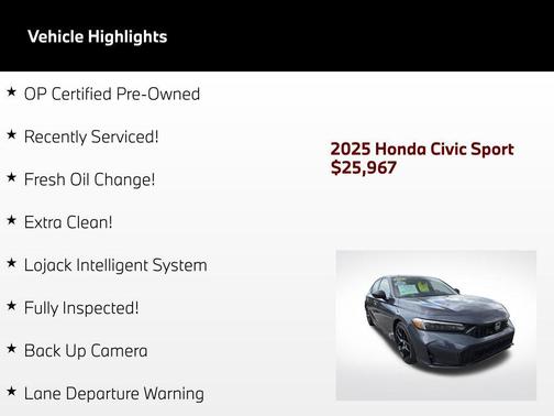 Boost Blue Pearl 2025 Honda Civic Sport