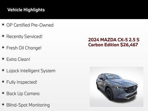 Polymetal Gray Metallic 2024 Mazda CX-5 2.5 S Carbon Edition