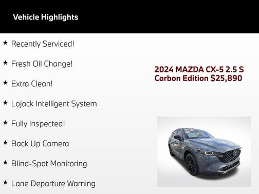 Polymetal Gray Metallic 2024 Mazda CX-5 2.5 S Carbon Edition