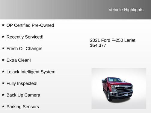 Rapid Red Metallic Tinted Clearcoat 2021 Ford F-250 Lariat