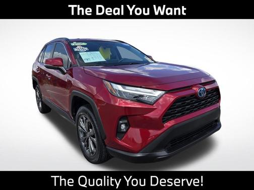 Ruby Flare Pearl 2022 Toyota RAV4 Hybrid XLE Premium