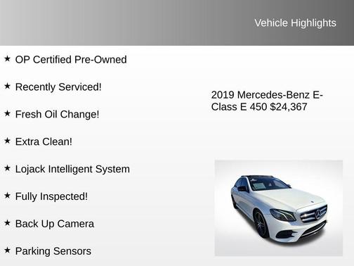 2019 Mercedes-Benz E-Class 4MATIC