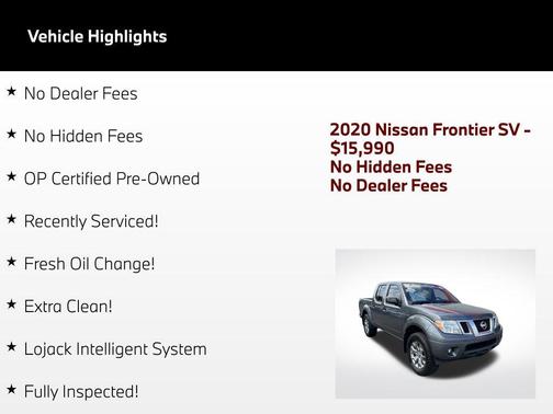 Gun Metallic 2020 Nissan Frontier SV