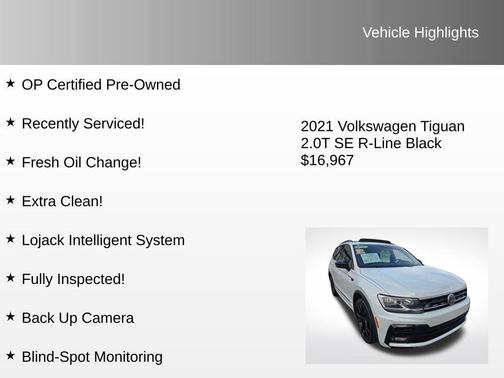 2021 Volkswagen Tiguan 2.0T SE R-Line Black
