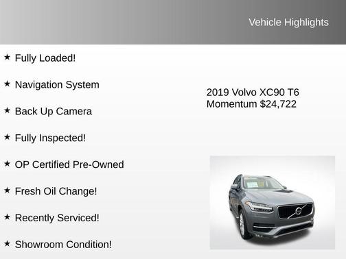 2019 Volvo XC90 T6 Momentum
