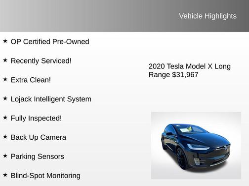 2020 Tesla Model X Long Range Dual Motor All-Wheel Drive