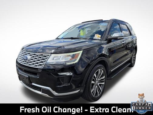 Shadow Black 2018 Ford Explorer Platinum