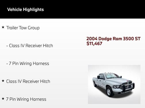 Bright White Clearcoat 2004 Dodge Ram 3500 Laramie