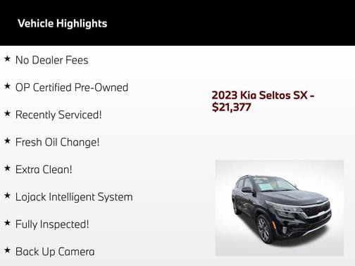 Cherry Black 2023 Kia Seltos SX Turbo