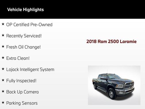 Maximum Steel Metallic Clearcoat 2018 RAM 2500 Laramie Crew Cab 4x4 6'4' Box