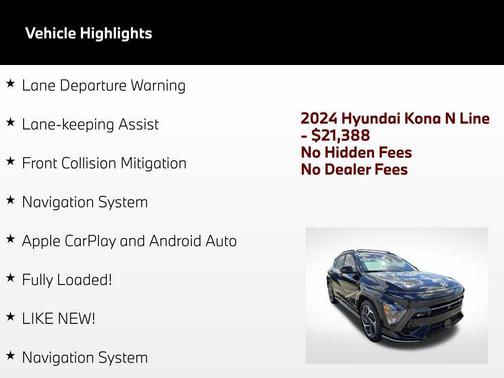 Abyss Black Pearl 2024 Hyundai KONA N Line