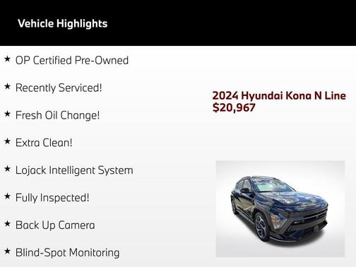 Abyss Black Pearl 2024 Hyundai KONA N Line