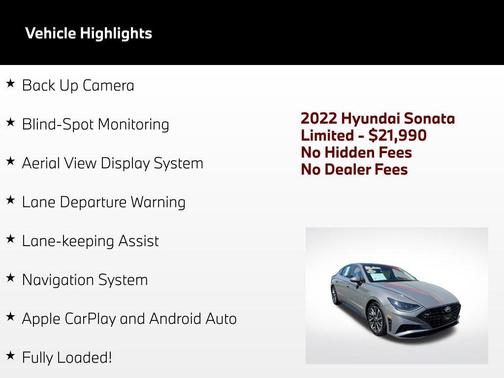Hampton Gray 2022 Hyundai SONATA Limited