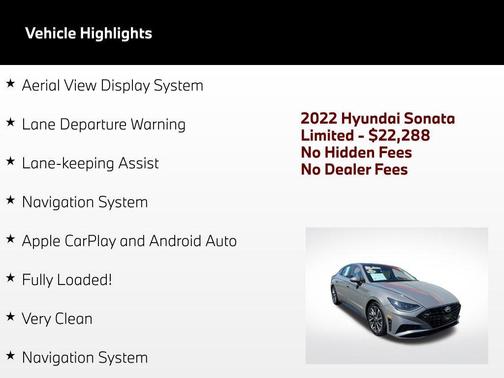 Hampton Gray 2022 Hyundai SONATA Limited