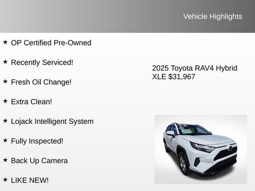 2025 Toyota RAV4 Hybrid XLE