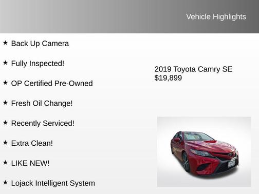 2019 Toyota Camry SE