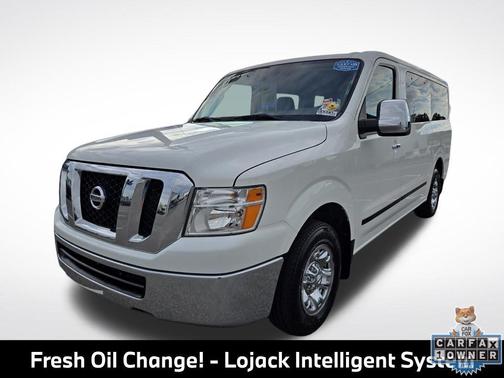 Glacier White 2019 Nissan NV Passenger NV3500 HD S V6
