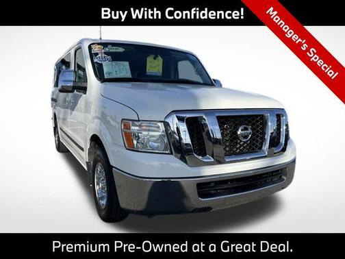 Glacier White 2019 Nissan NV Passenger NV3500 HD S V6
