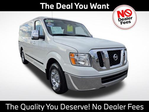 Glacier White 2019 Nissan NV Passenger NV3500 HD S V6