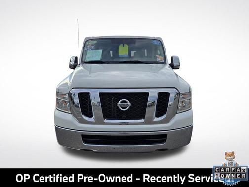Glacier White 2019 Nissan NV Passenger NV3500 HD S V6