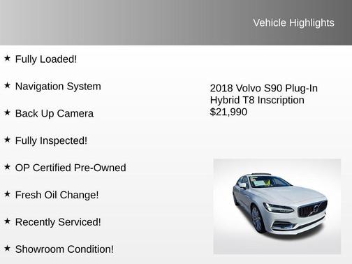 2018 Volvo S90 T8 Inscription