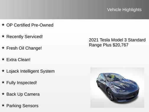 2021 Tesla Model 3 Standard Range Plus