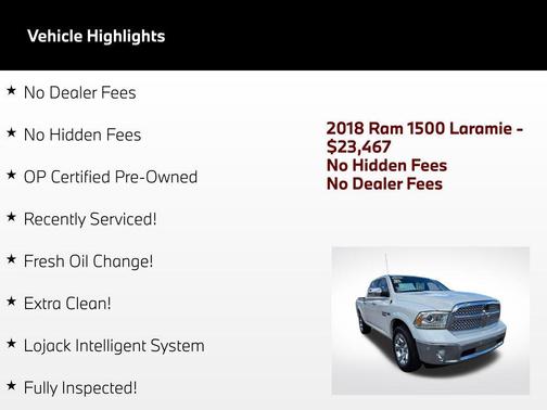 Bright White Clearcoat 2018 RAM 1500 Laramie