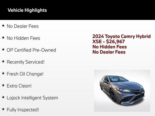 Predawn Gray Mica 2024 Toyota Camry Hybrid SE
