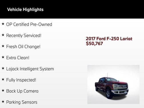 Ruby Red Metallic Tinted Clearcoat 2017 Ford F-250 Lariat