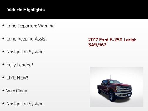 Ruby Red Metallic Tinted Clearcoat 2017 Ford F-250 Lariat