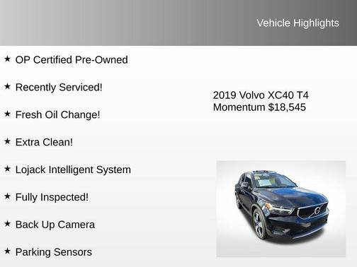 2019 Volvo XC40 T4 Momentum