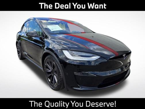 Solid Black 2022 Tesla Model X Dual Motor All-Wheel Drive
