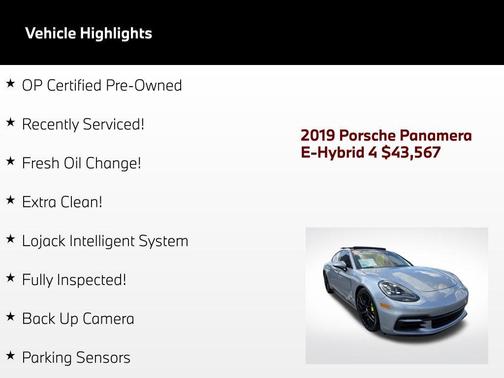 Chalk 2019 Porsche Panamera 4