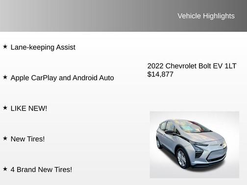 2022 Chevrolet Bolt EV FWD 1LT
