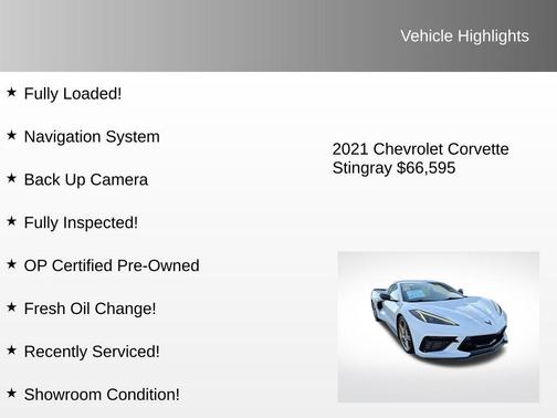 2021 Chevrolet Corvette Stingray w/3LT