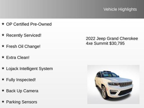 2022 Jeep Grand Cherokee 4xe Summit Reserve