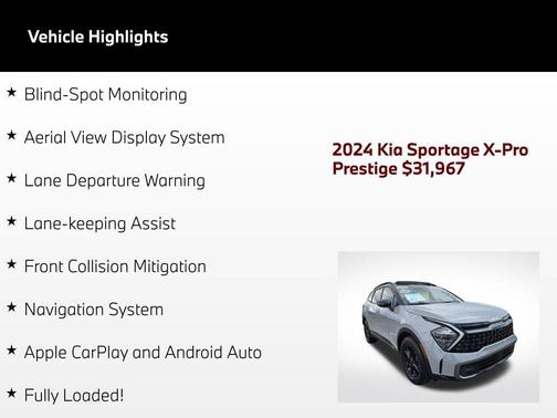 Wolf Gray/Ebony Black Roof 2024 Kia Sportage S