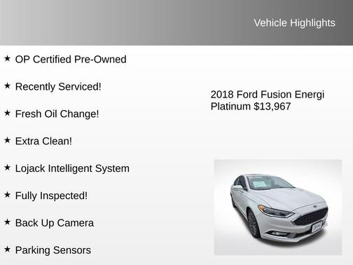 2018 Ford Fusion Energi Platinum