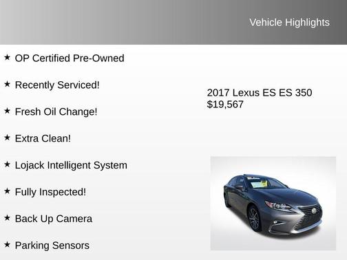 2017 Lexus ES 350 Base