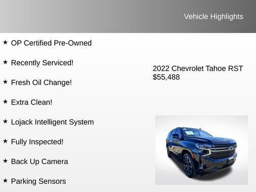 2022 Chevrolet Tahoe 4WD RST