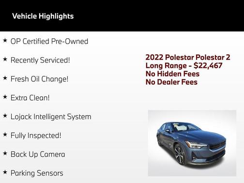 Midnight 2022 Polestar 2 Long Range Dual Motor