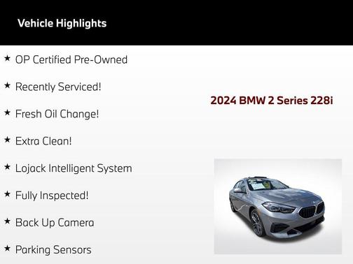 Skyscraper Grey Metallic 2024 BMW 228 Gran Coupe sDrive