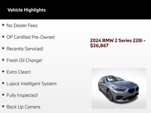 Skyscraper Grey Metallic 2024 BMW 228 Gran Coupe sDrive