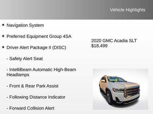 2020 GMC Acadia FWD SLT