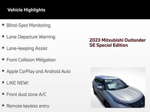 Alloy Silver Metallic 2023 Mitsubishi Outlander SP